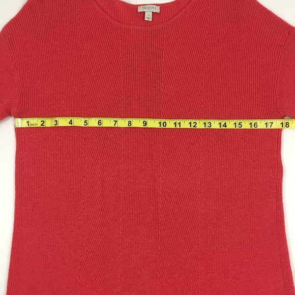 Talbots Tunic Pullover Sweater Burnt Orange Knit Long Sleeve - Picture 8 of 10